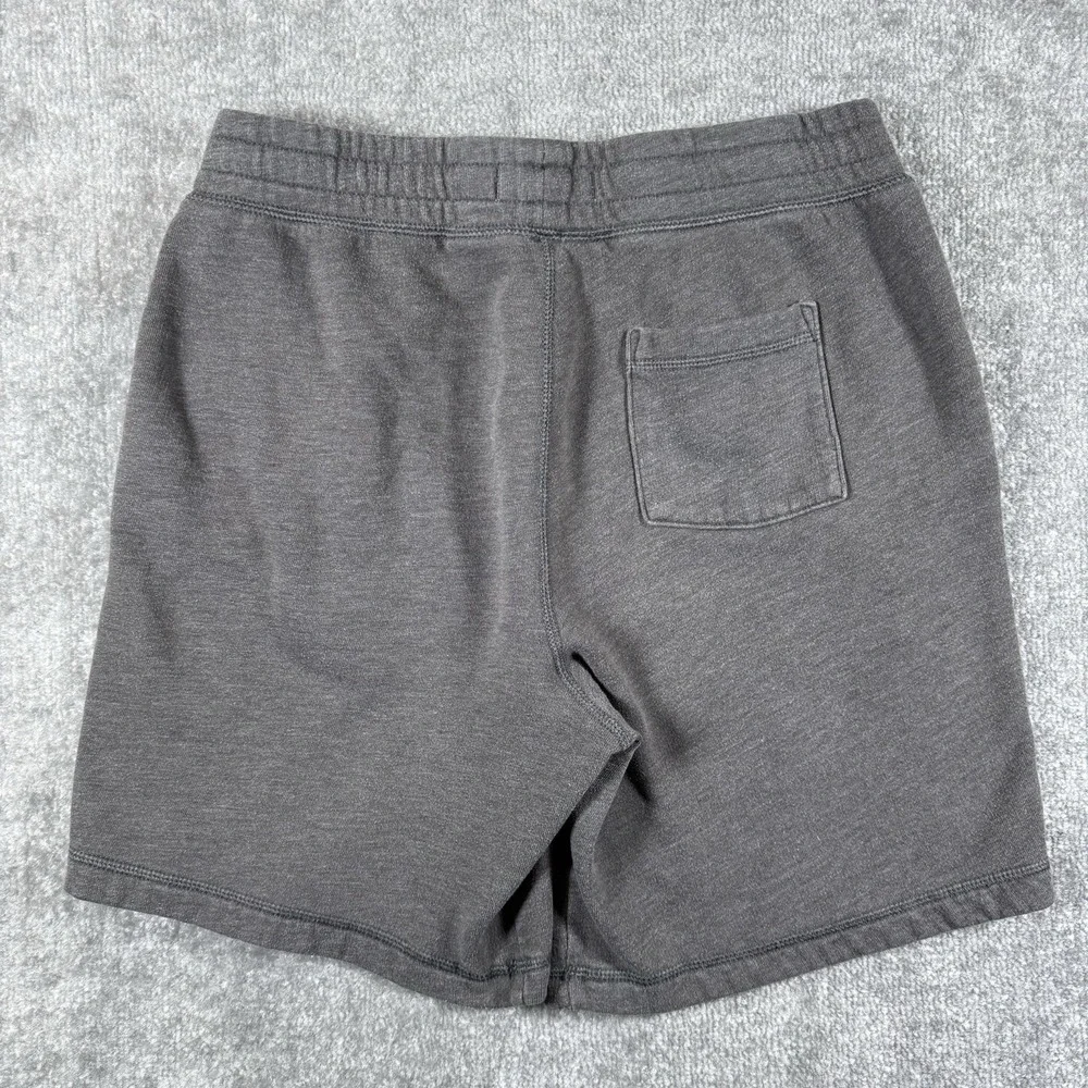 Hollister Sweat Shorts Men's Small Gray Fleece Lounge Logo Spellout